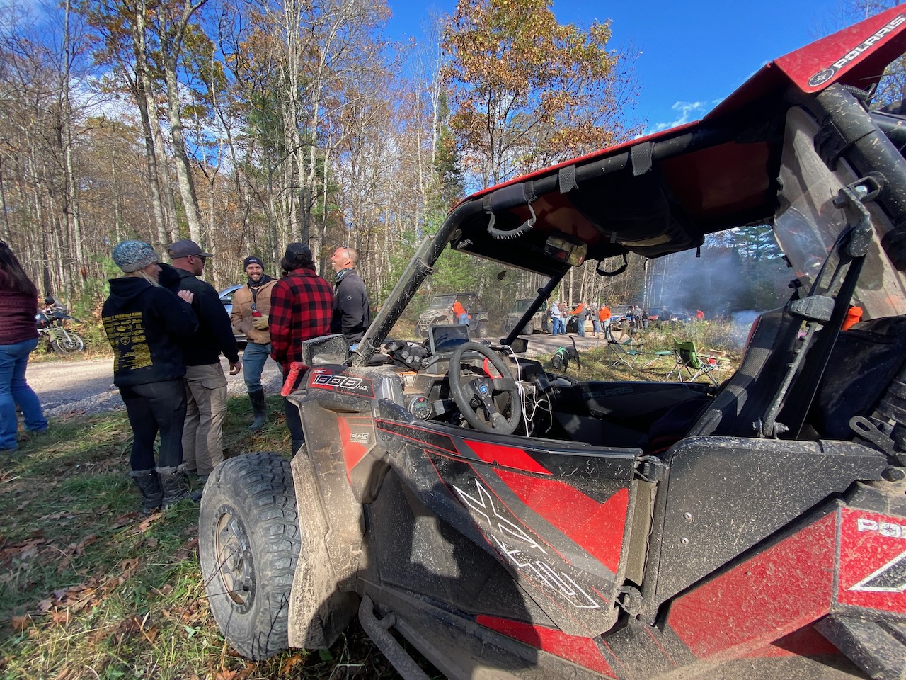 UTV drivers chatting