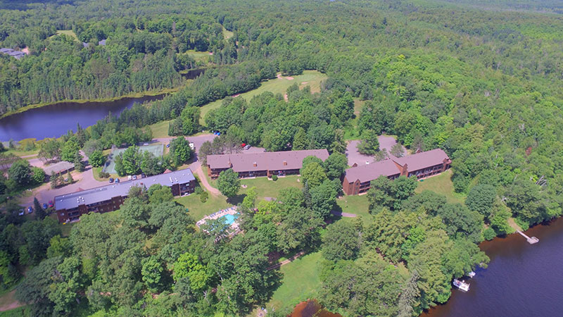 aerial view of the Lakewoods Resort