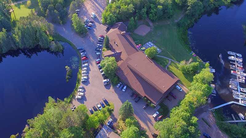 aerial view of the Lakewoods Resort