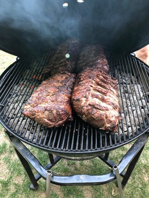 large ribs on grill