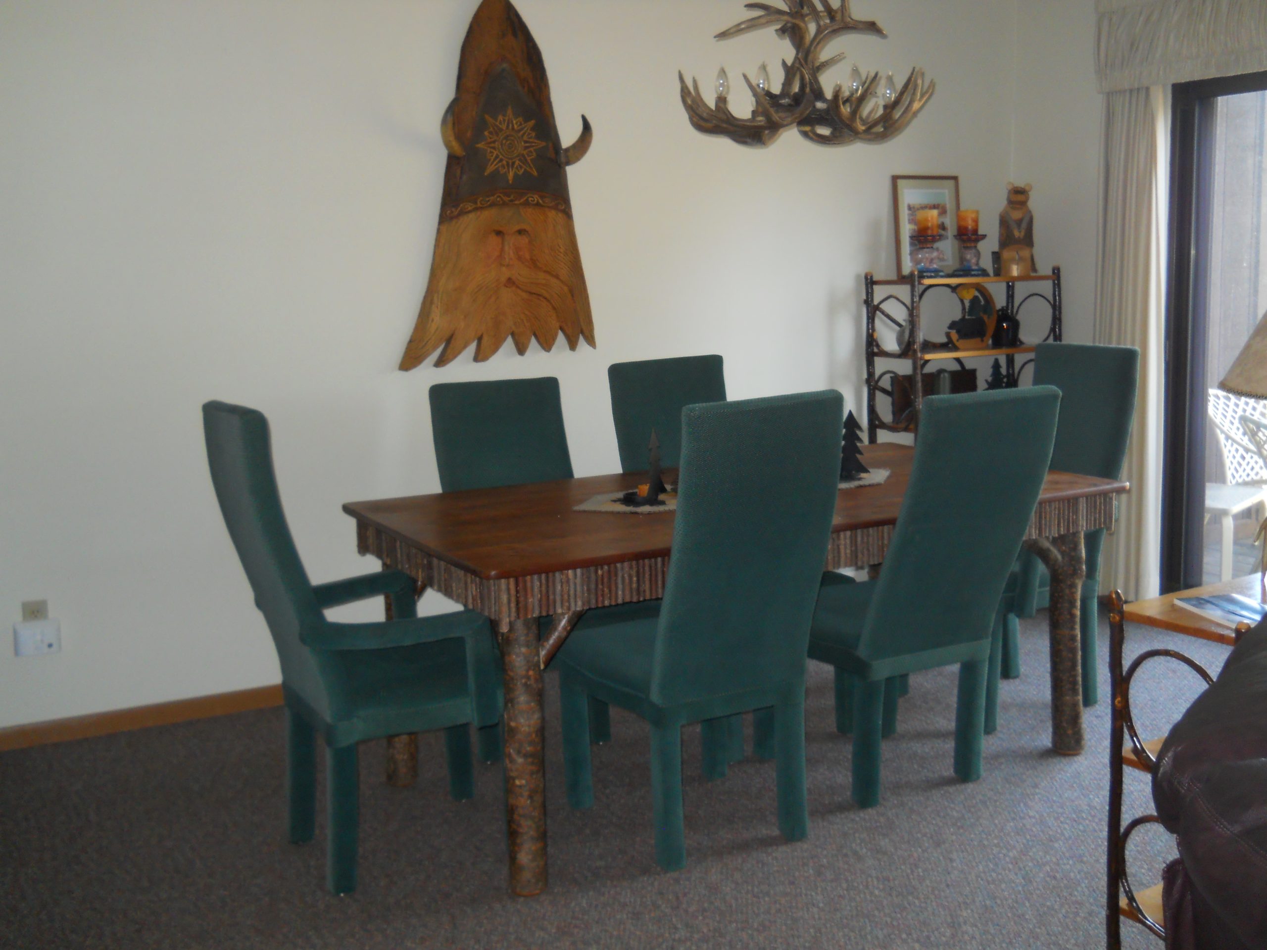 six chair dining table