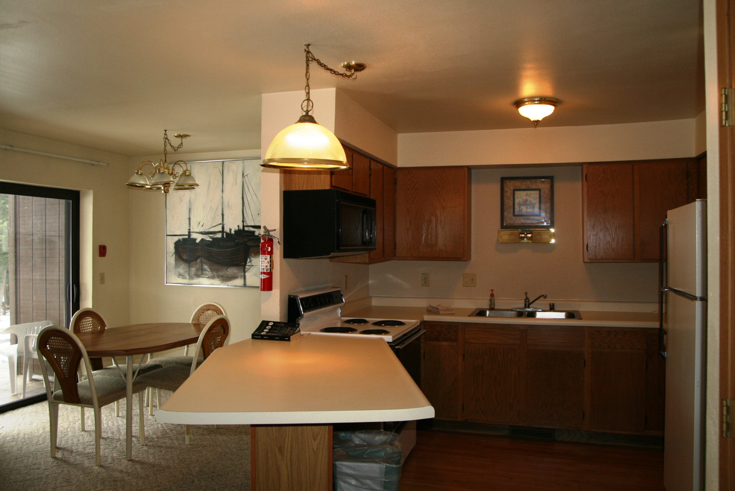 kitchen and dining table