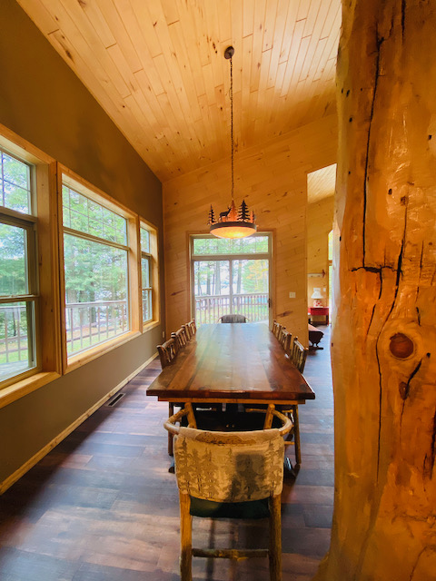 cabin with dining table