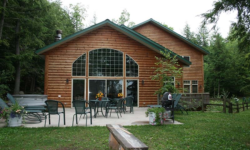 cabin home patio