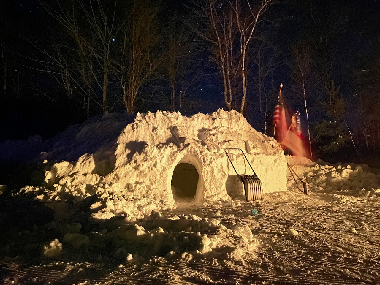 snow fort exterior
