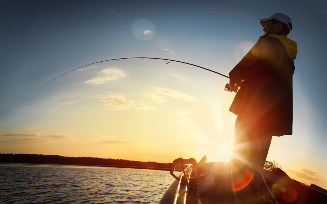 A man on one of his fishing trips in the Wisconsin Northwoods
